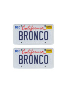 Tamico Kennzeichen BRONCO USA 1:10 3D 2er Set