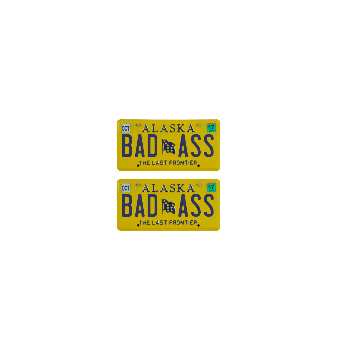 Tamico License Plate BADASS USA 1/10 3D Set of 2