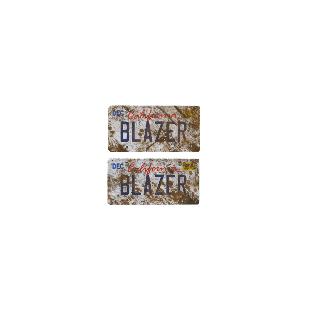 Tamico License Plate BLAZER USA 1/10 3D Set of 2