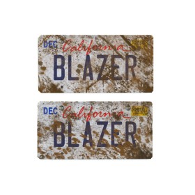 Tamico Kennzeichen "BLAZER" USA 1:10 3D 2er Set...
