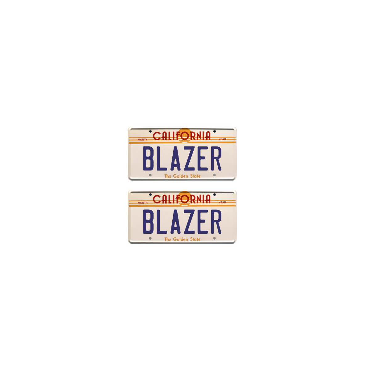 Tamico License Plate BLAZER USA 1/10 3D Set of 2 old