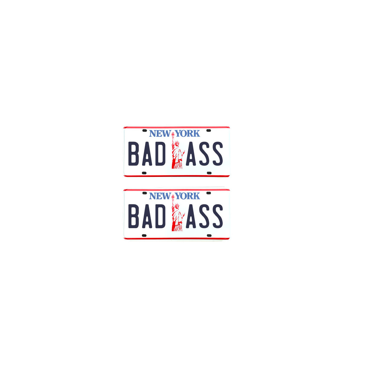 Tamico Kennzeichen "BADASS" USA 1:10 3D 2er Set...