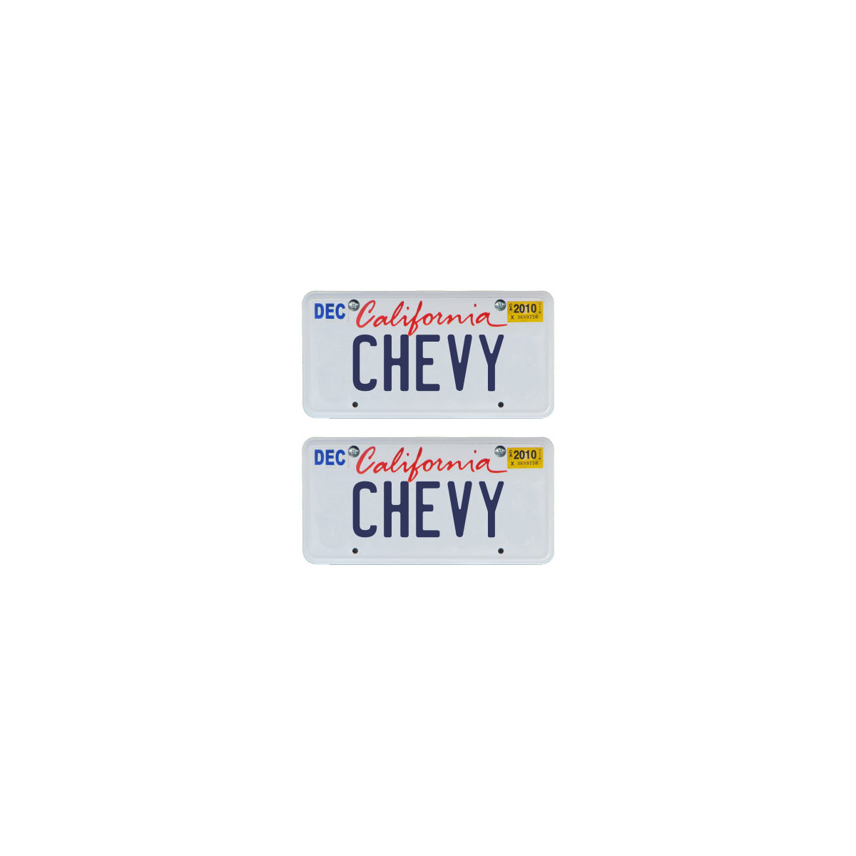 Tamico License Plate CHEVY USA 1/10 3D Set of 2