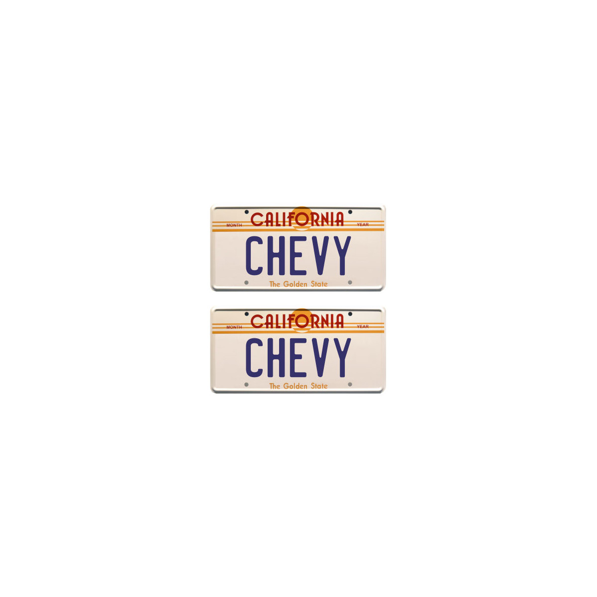 Tamico Licence Plate "CHEVY" USA 1:10 3D Set old