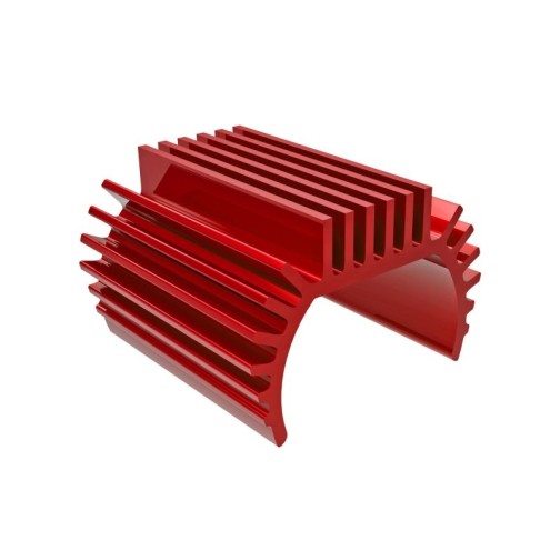 Traxxas 9793-RED Heat sink, Titan 87T motor (6061-T6 aluminum, red-anodized)