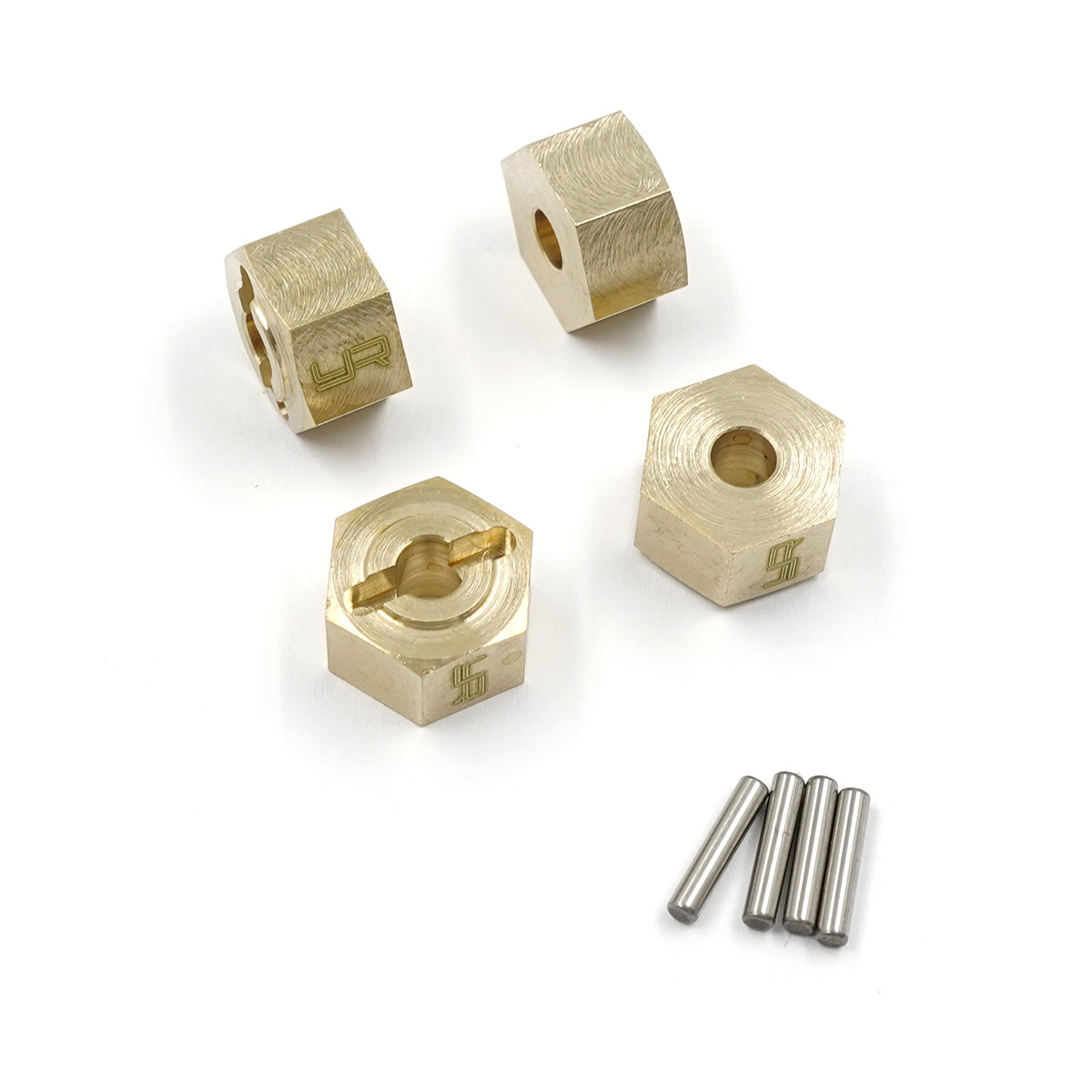 Yeah Racing Brass Wheel Drivers (4) for Axial 1:18 UTB18...