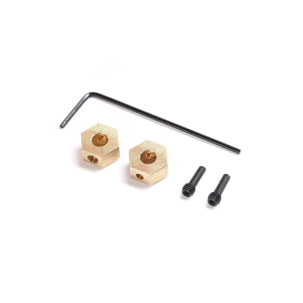 Axial Hex Radnabe, Messing 1.0 g (2): SCX24, AX24