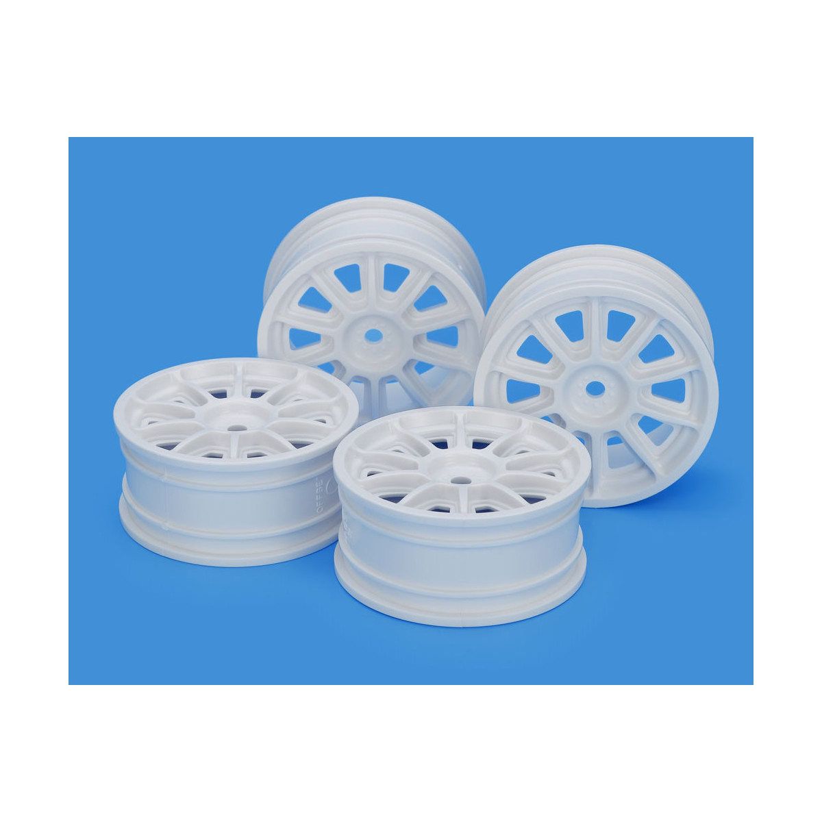 Tamiya 22067 10-Speichenfelgen weiss 24mm Offset 0 (4)