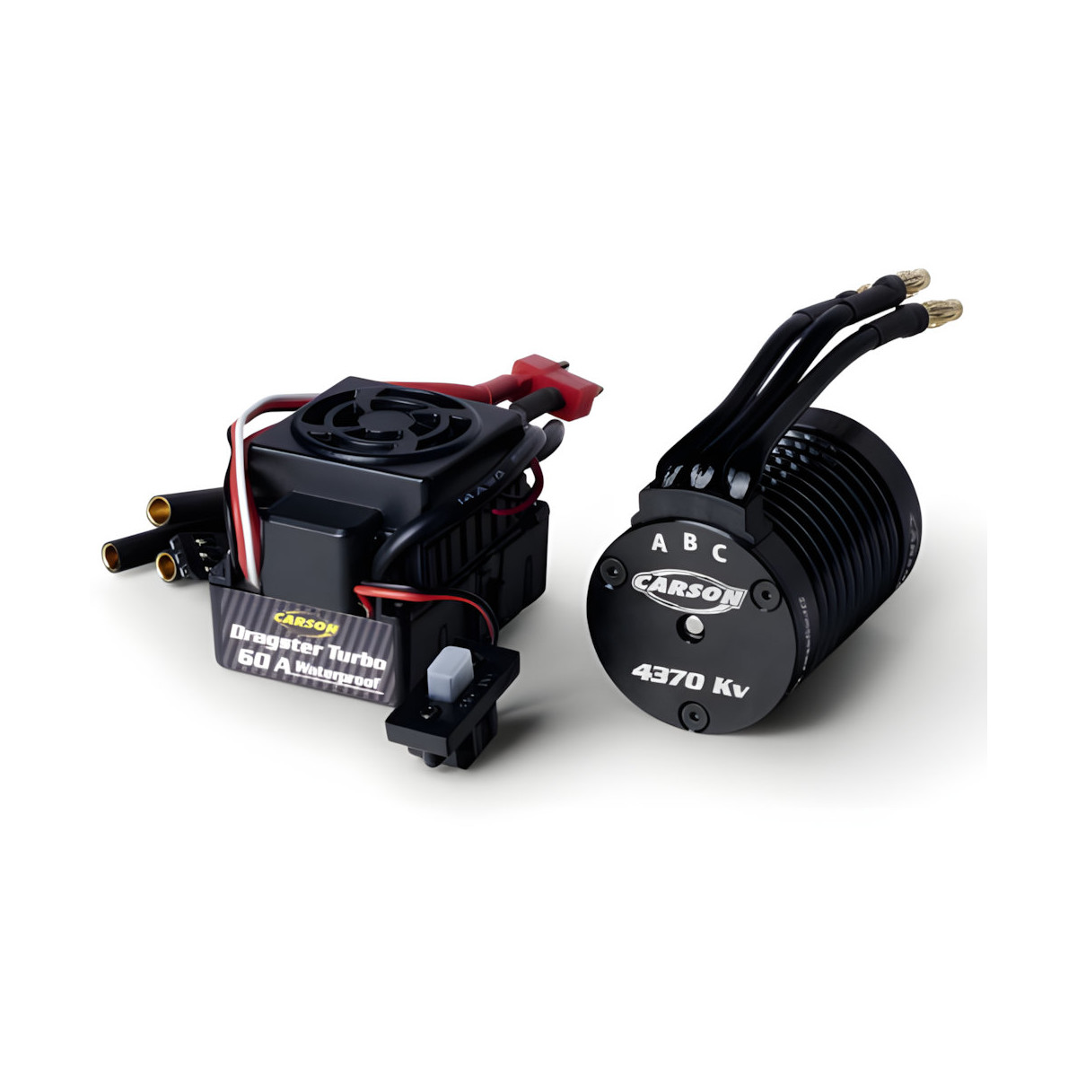 Carson 500906301 Brushless-Set Dragster Turbo 4370 KV 1/10