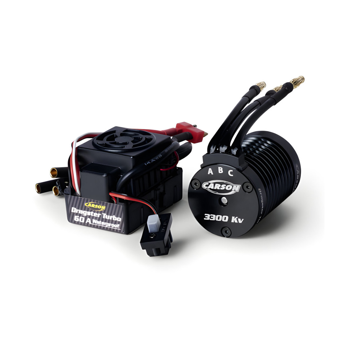 Carson 500906302 Brushless-Set Dragster Turbo 3300 KV 1:10
