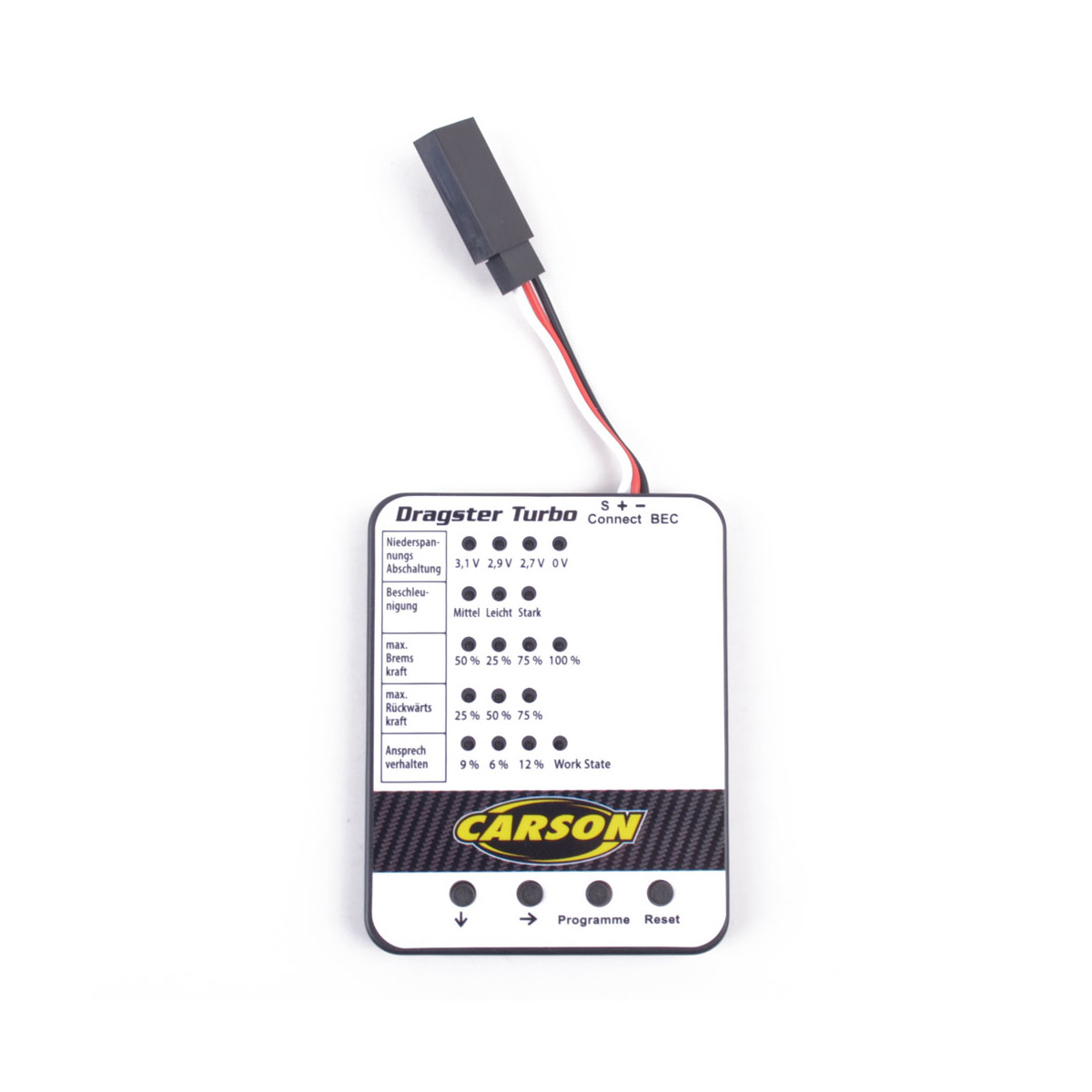 Caron 500906303 Program Card for Dragster Turbo