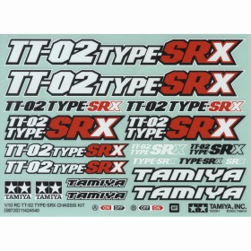 Tamiya 11424540 Aufkleber / Sticker TT-02SRX