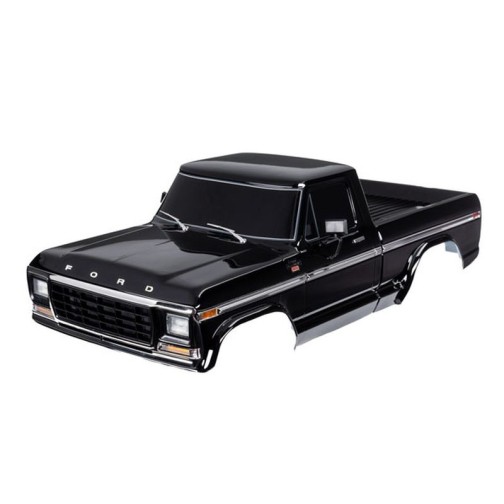 Traxxas 9230-BLK Body, Ford F-150 (1979), complete, black (painted, decals applied) (includes grille, side mirrors, door handles, windshield wipers, front & rear bumpers, clipless mounting)