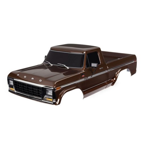 Traxxas 9230-BRWN Body, Ford F-150 (1979), complete, brown (painted, decals applied) (includes grille, side mirrors, door handles, windshield wipers, front & rear bumpers, clipless mounting)