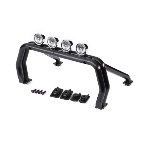 Traxxas 9262R Roll bar (black)/ mounts (front (2), rear (left & right))/ 2.6x12mm BCS (self-tapping) (4) (fits #9212 or 9230 series bodies)