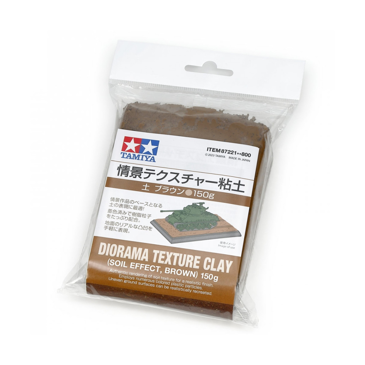 Tamiya 87221 Spachtelmasse Lehmboden/Braun 150g für...