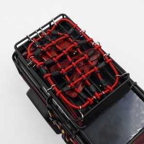 Yeah Racing Gepäcknetz rot 65x105mm für 1:18 TRX4-m
