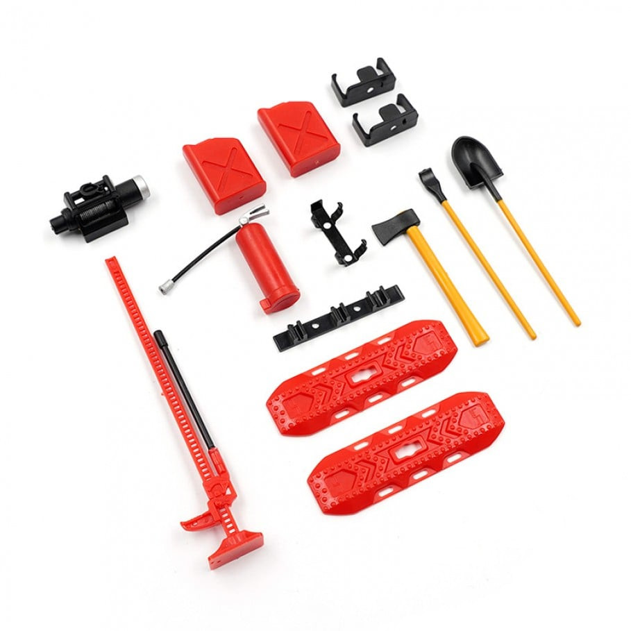 Yeah Racing Tool-Set 8-teilig rot Crawler Zubehör 1:18