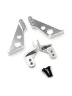 Xtra Speed Alu Damperstay front silver (2) for Tamiya Wild One