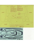 Tamiya 19490084 Aufkleber / Sticker Toyota LandCruiser LC300