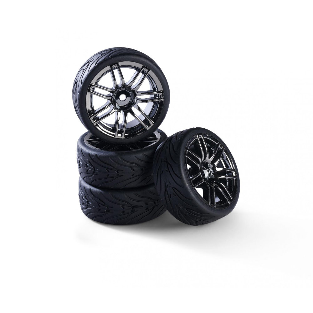 Carson Rims Carson 500900175 1:10 wheel set 14 Sp.Design (4) smoke