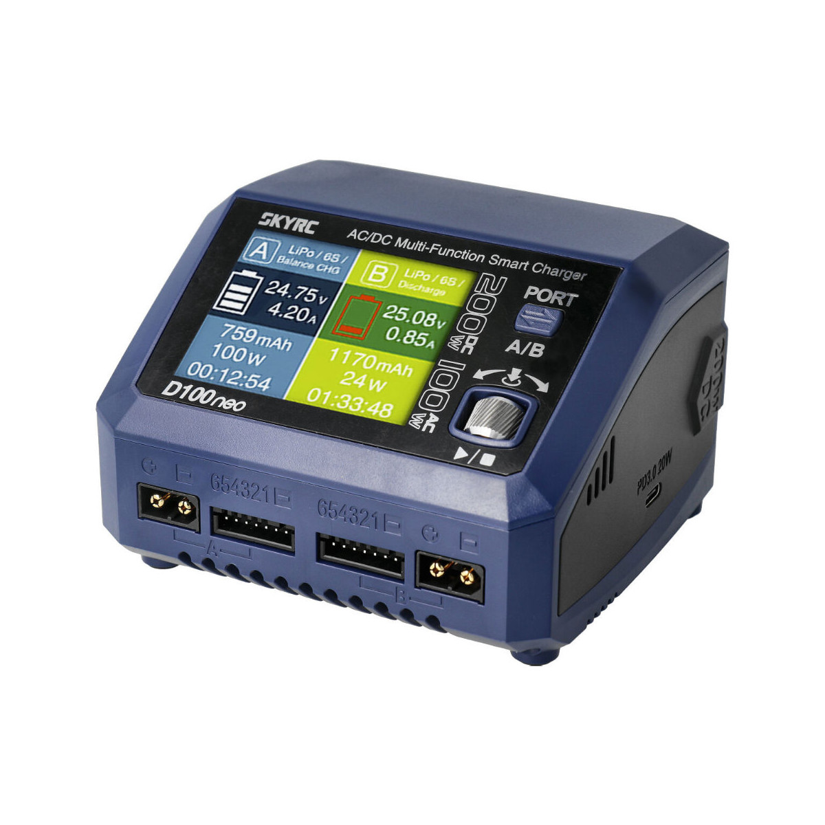 D100 Neo LiPo 1-6s 10A 100W AC Charger