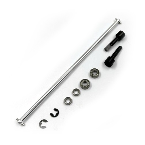 Xtra Speed Aluminum Main Drive Shaft w/G45 Steel Joint For Tamiya TA01/Top Force
