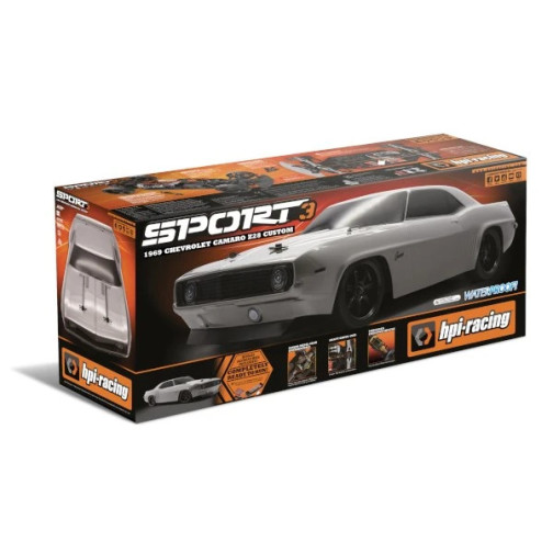 HPI 1969 CHEVROLET CAMARO 1/10ボディセット HPI 160423 Chevrolet Camaro 1969 Z28 Custom RS4 Sport 3 RTR