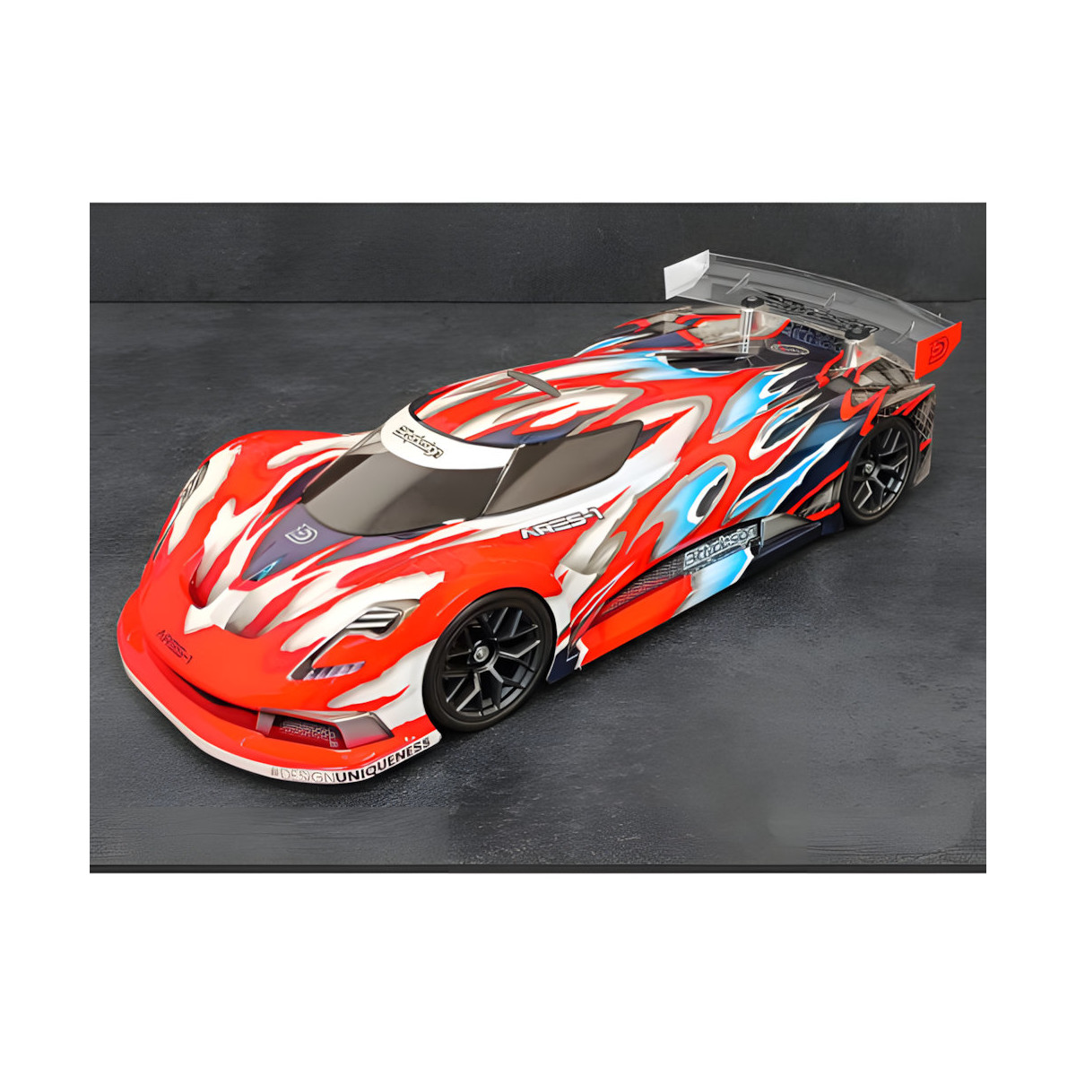 BittyDesign Karosserie ARES-1 GT 190mm 1:10 (unlackiert)