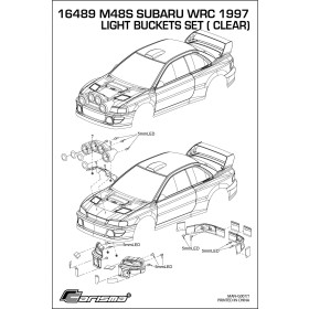Carisma RC - M48S - Subaru WRC 1997 Light Buckets -...