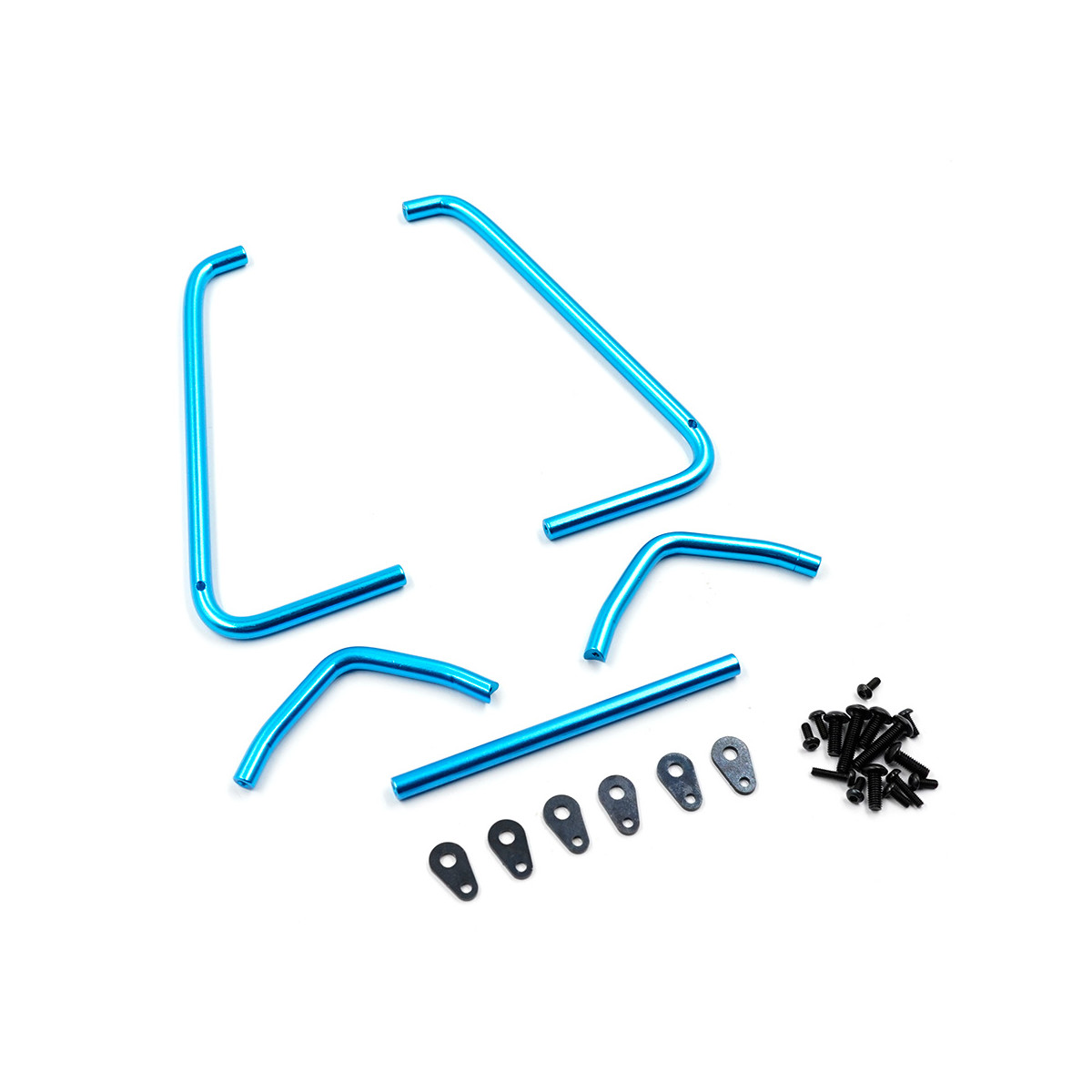 Yeah Racing Alu Side Bumper Set für BB-01 BBX blau