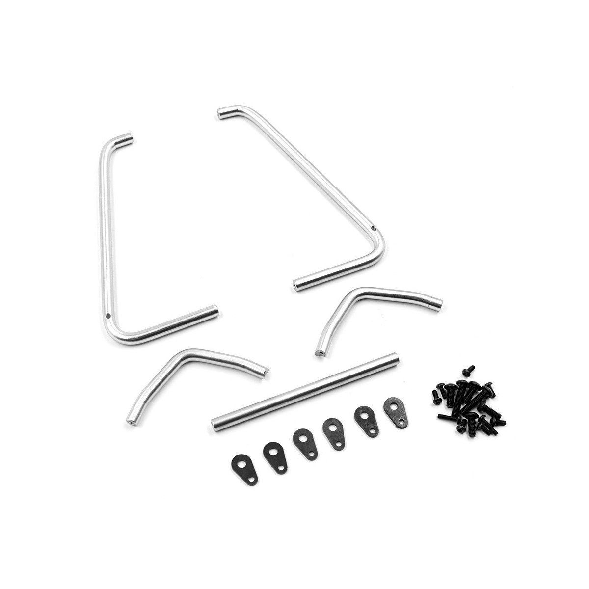 Yeah Racing Alu Side Bumper Set für BB-01 BBX silber