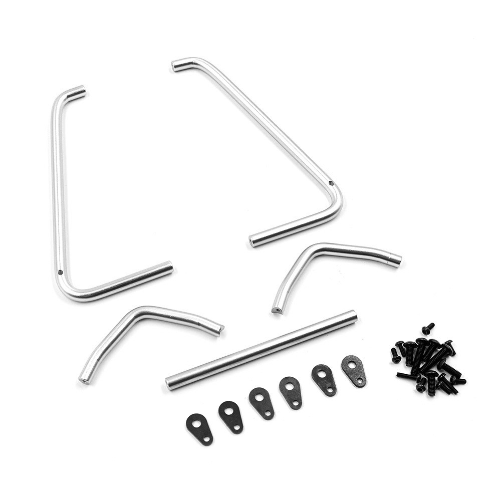 Yeah Racing Alu Side Bumper Set für BB-01 BBX silber