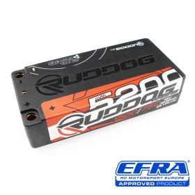 Ruddog LiPo Racing 5200mAh 150C/75C 7.6V LCG Short Stick Pack LiPo-HV