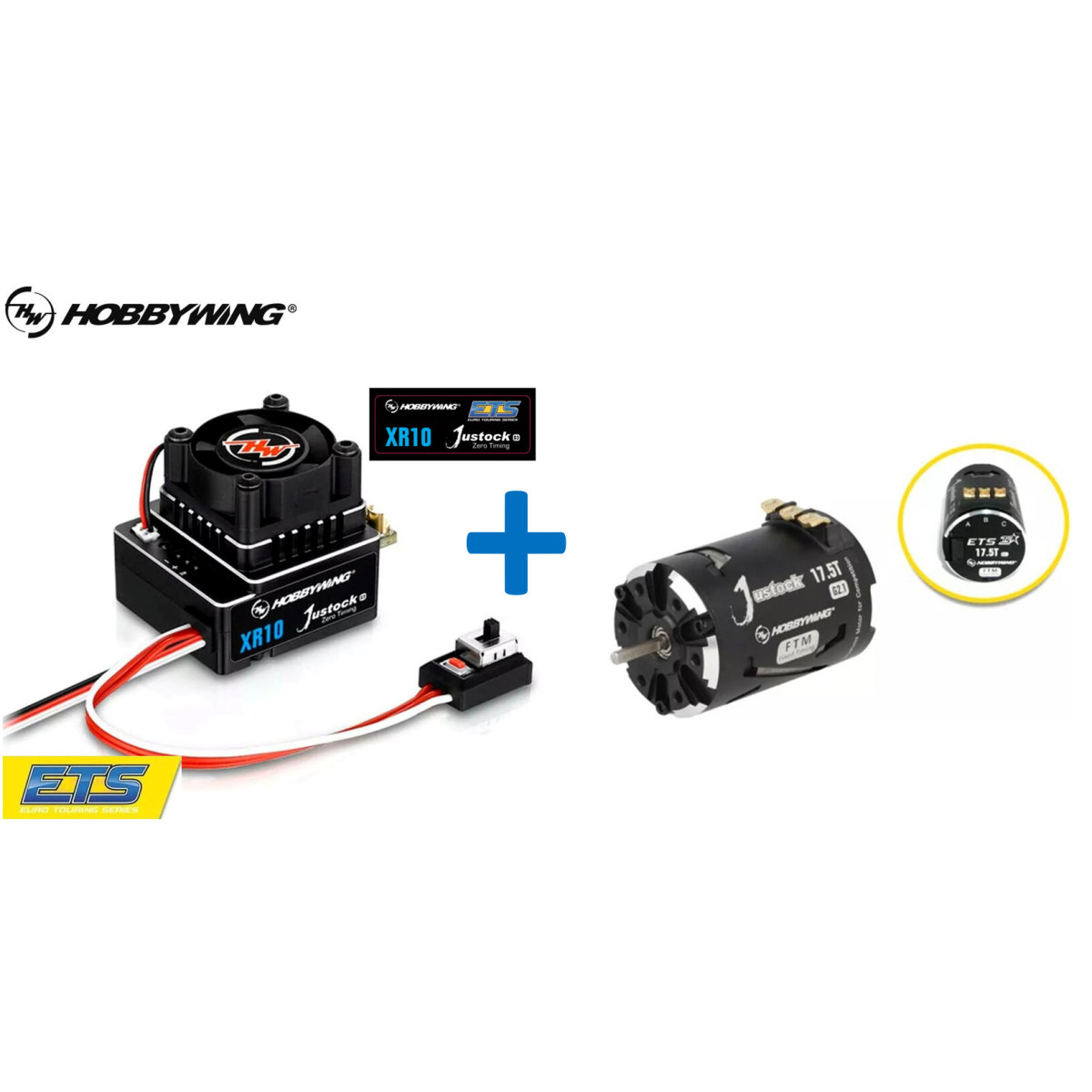 Hobbywing ETS FWD Xerun Justock Combo G3s mit 17.5 Turn...