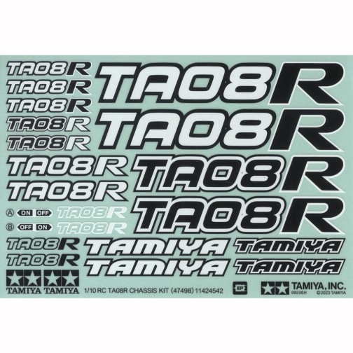 Tamiya 11424542 Sticker / Decals für TA08R 47498