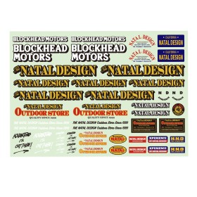Blockhead Motors Natal Design Collaboration Decal Sheet