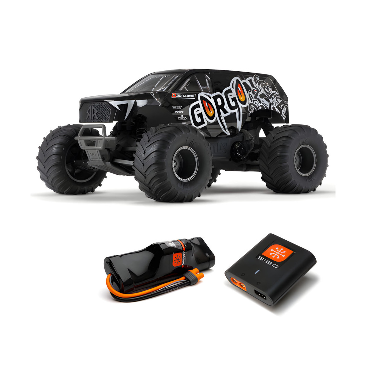 1/10 GORGON 4X2 MEGA 550 Brushed Monster Truck...