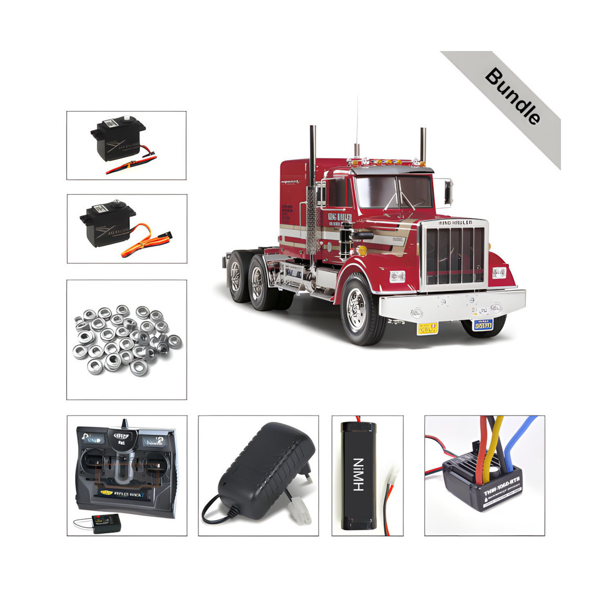 Tamiya 56301 King Hauler BUNDLE "Silber"