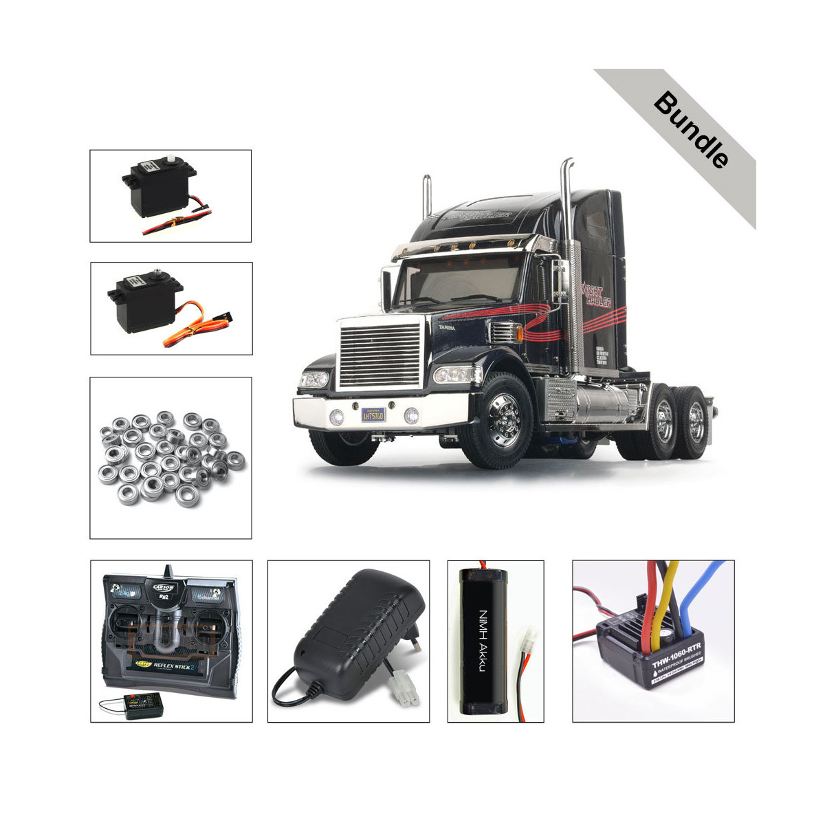Tamiya 56314 Knight Hauler BUNDLE "Silber"