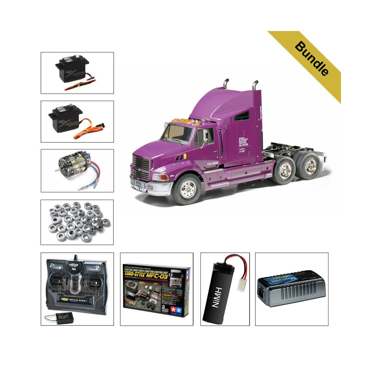 Tamiya 56309 Ford Aeromax BUNDLE "Gold"