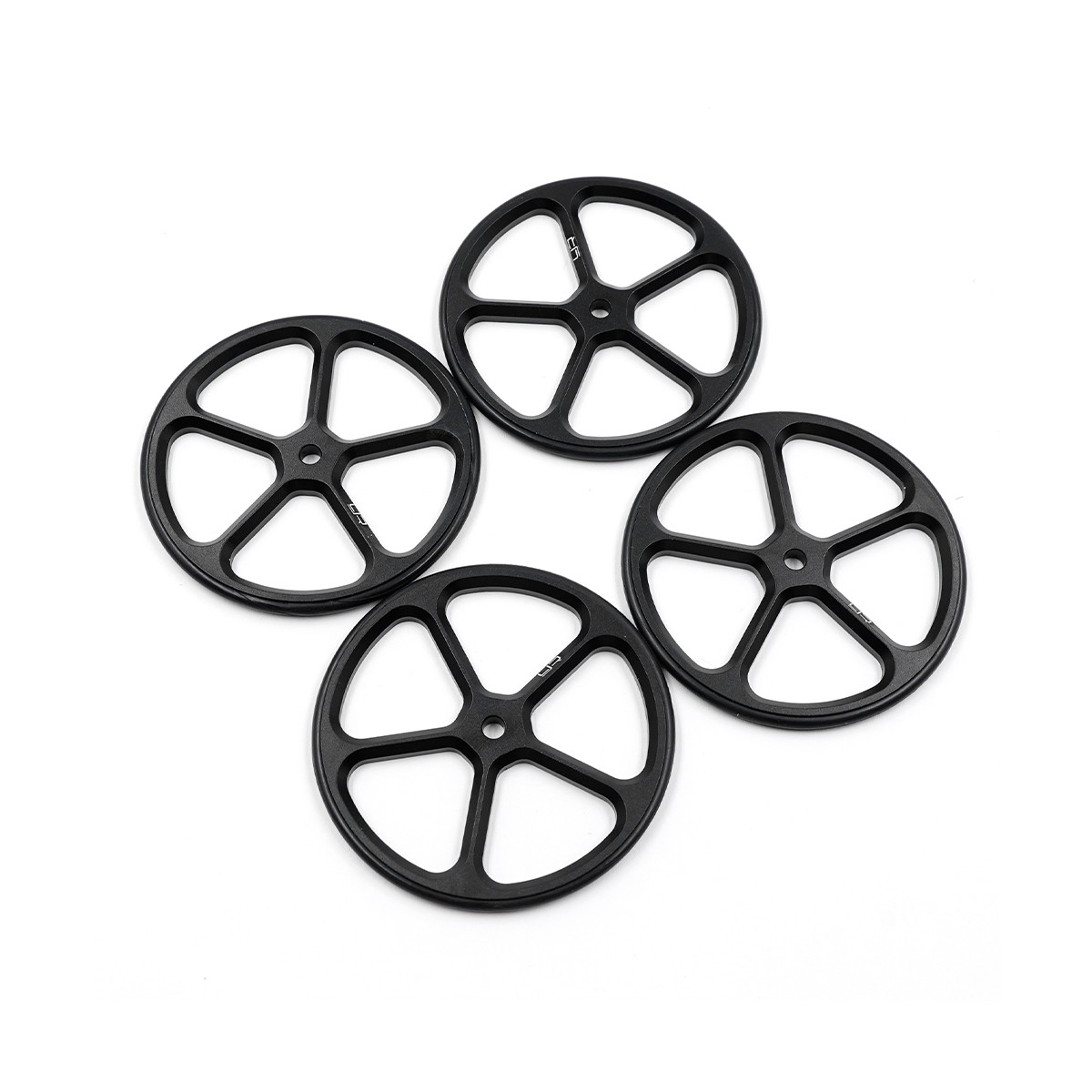 Yeah Racing Setup Wheels (4 Stk.) 1:10 Tourenwagen schwarz