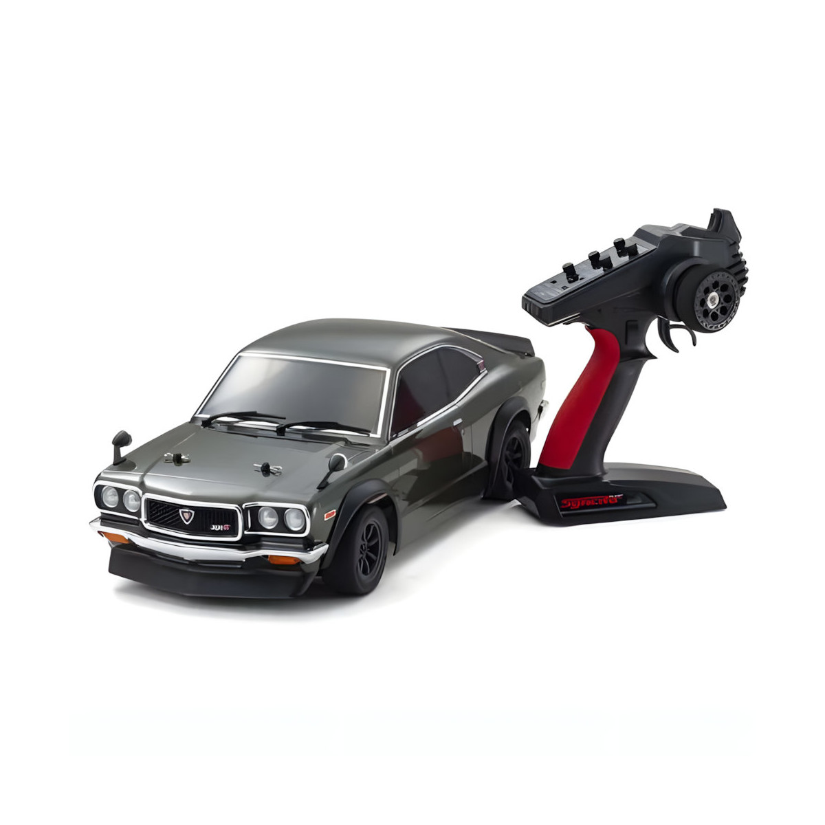 Kyosho Fazer 1972 Mazda Savanna Rx-3 Mk2 Rally RC Car - 1/10 Scale 4WD Green Ready-to-Run Model