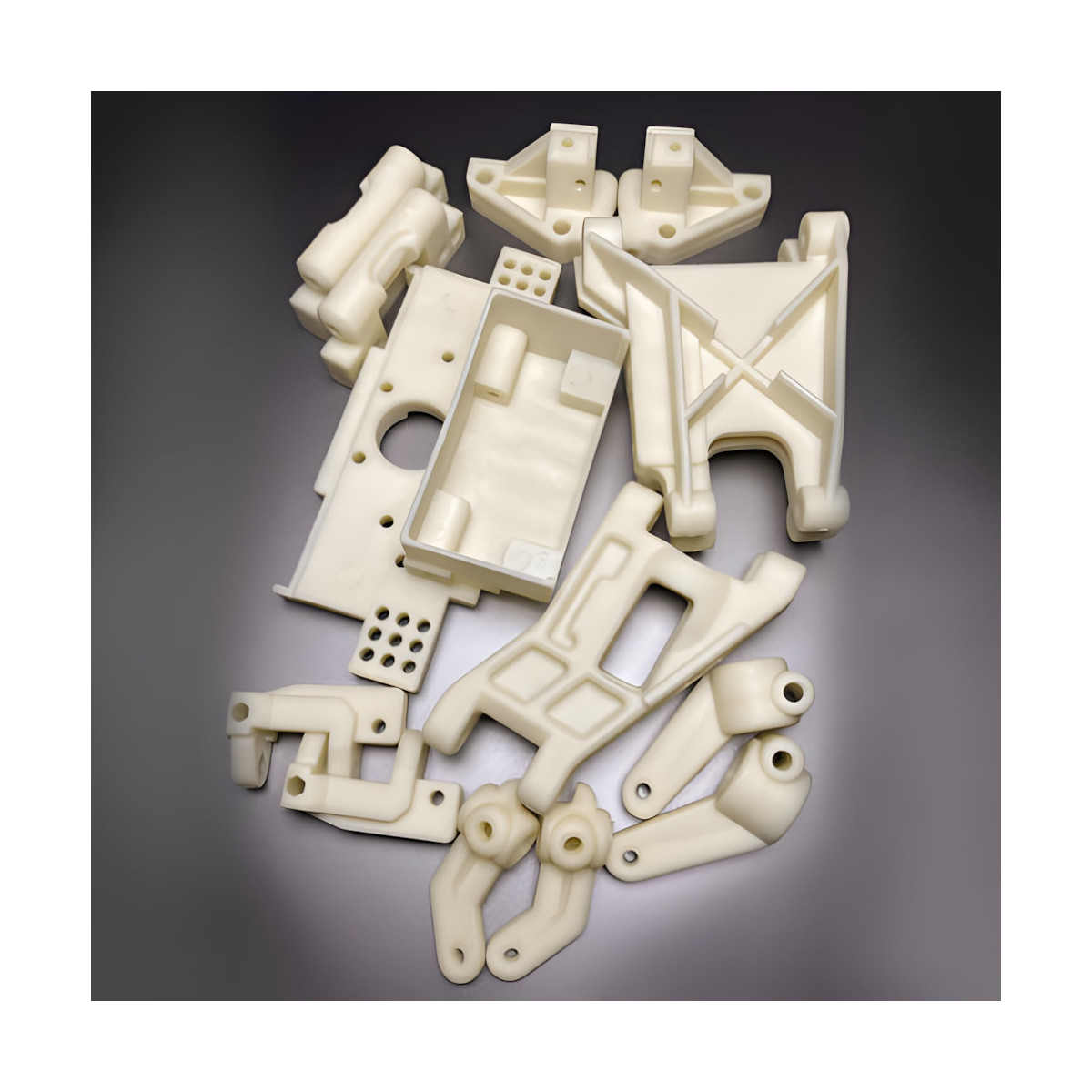 FanRC RC10 Worlds Style Plastic Parts Set, White