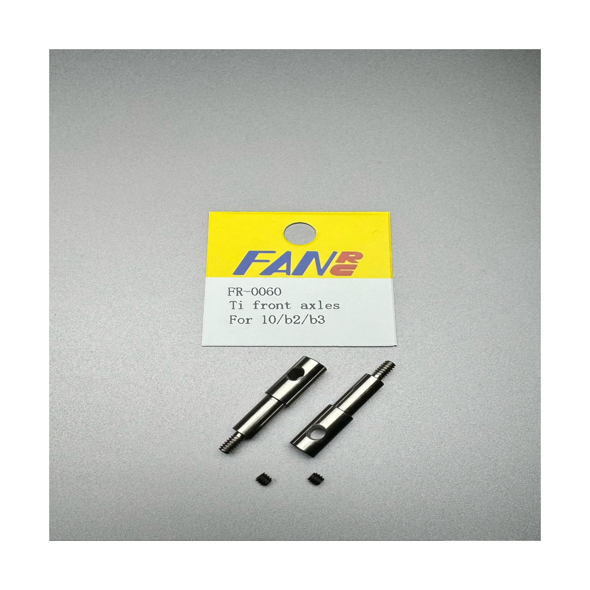 FanRC Titanium standard front axles, for 10/B2/B3