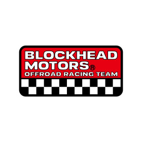 Blockhead Motors Aufkleber Racing Red&Checker