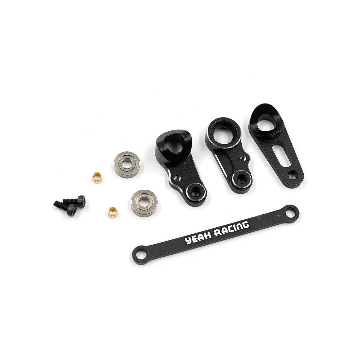 Aluminum Steering w/Bearing Set For Yokomo 870C Super Dog...