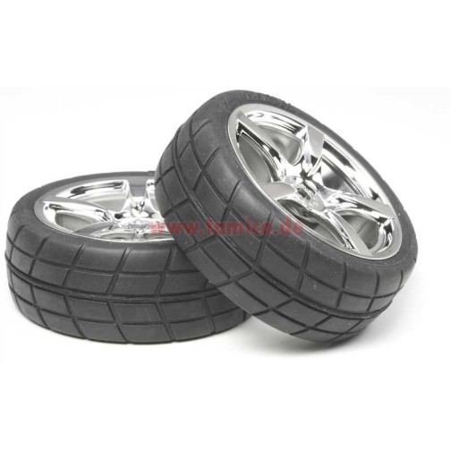Tamiya #53955 5-S P.Wheel w/Tire*2(24mm/0)