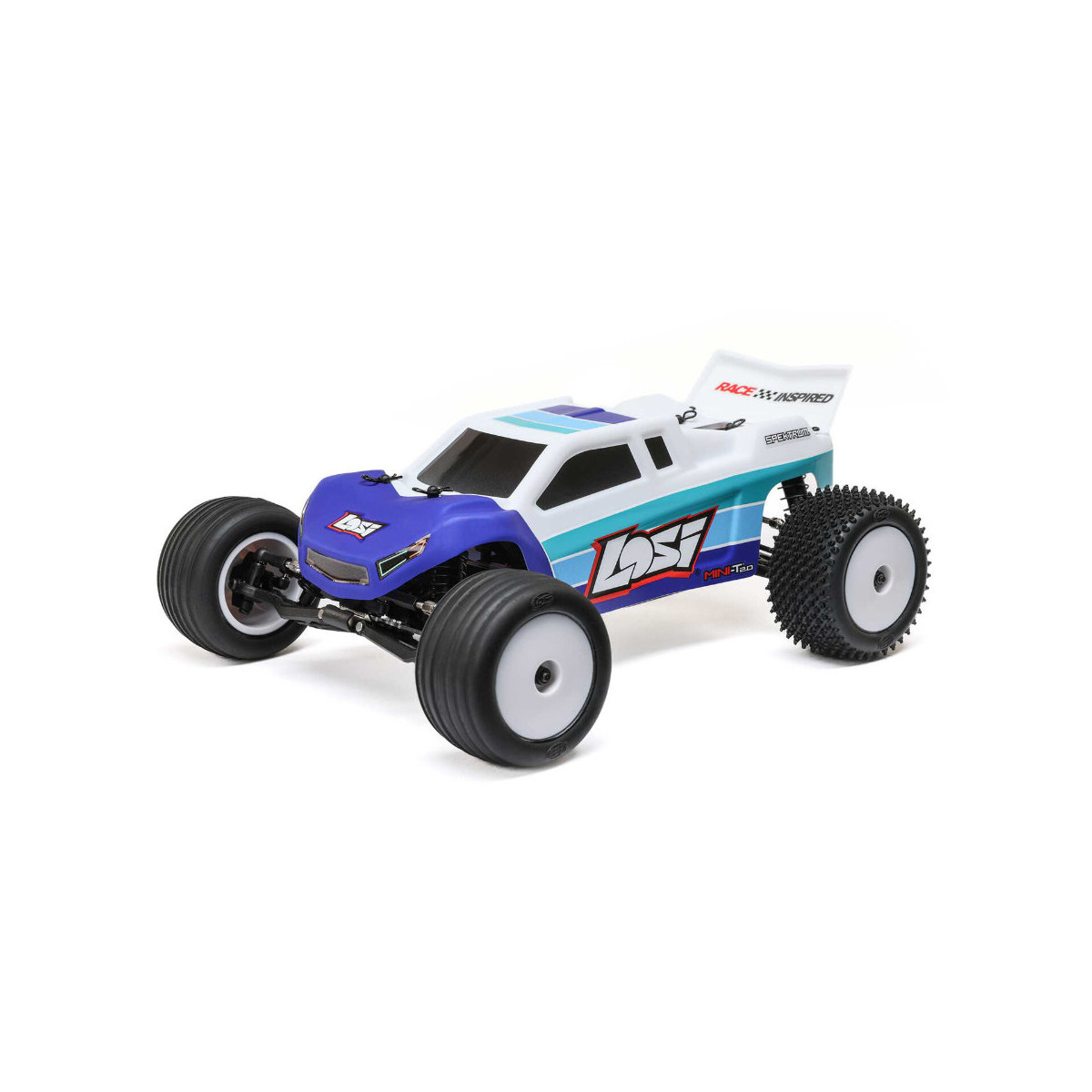 Losi Mini-T 2.0 V2 2WD Stadium Truck Brushless RTR 1:18 Blau