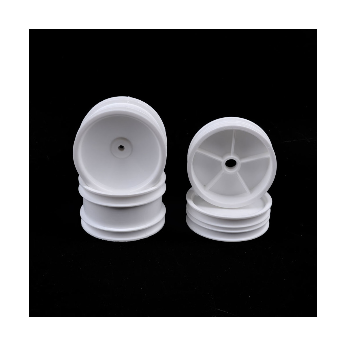 JC Wheels AE-B2 dished with narrow front (4) White